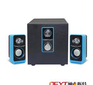 深圳新款木质音箱电脑低音炮音响2.1多媒体书架音箱